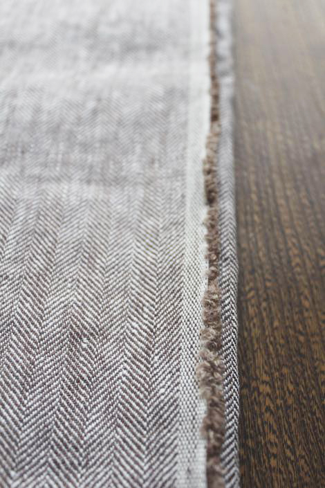 LINNET アンソレイエ ヘリンボーン マロン